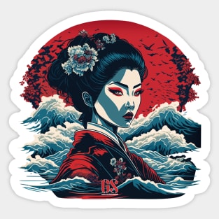 Goth Geisha Sticker